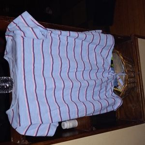 St John's bayv size small light blue with white navy and pink stripes